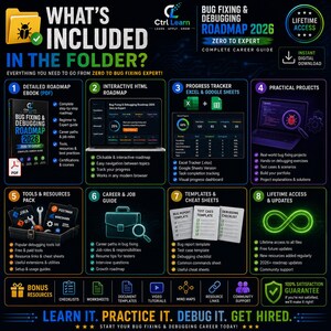 Dev Career Bundle | Shopify API DevOps Bug Fixing Roadmaps | Beginner to Expert Coding Career Guide PDF | Freelance Developer Kit image 7