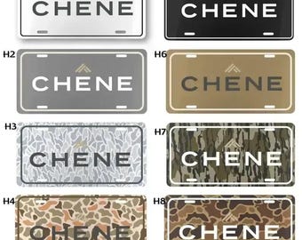 Chene Aluminum License Plate, 12x6 Vanity Tag, Custom Car Decor, Personalized Auto Tag, Unique Gift for Him, Vehicle Accessory Outdoor Decor