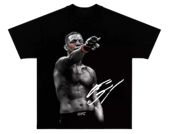 Nate Diaz Iconic Signature T-Shirt, Vintage UFC MMA Heavy Cotton Graphic Tees, Streetwear Boxing Tee, Unisex Tee, Funny T-Shirt Wrestlers