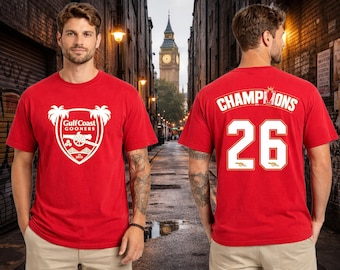 Gulf Coast Gooners Shirt, 2026 Champions, Tampa Gooners, Gunners, Gift for Arsenal Fan, Premier League, Arsenal America, Arsenal Supporters