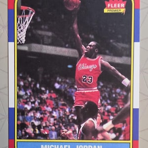 Michael Jordan RC Rookie Fleer 1986 Custom Novelty Reprint Card