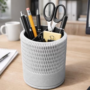 モジュラー式デスクオーガナイザー｜3DプリントPLAプラスチック製ペンホルダー、カスタムレイアウト収納システム