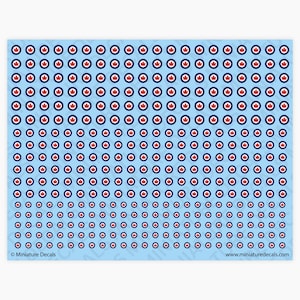Roundel of Canada Waterslide Decals WWII Canadian Military Model Tank Markings Wargaming Diorama Bolt Action Flames of War