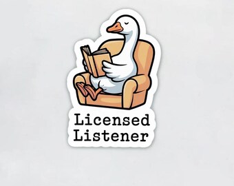 Goose Licensed Listener Sticker, Psychology Graduation Gift