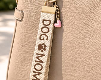 Portachiavi da polso per mamme di cani, regalo fatto a mano per amanti dei cani, accessorio per animali domestici per mamme di cani impegnate, indispensabile, portachiavi da polso per neo mamme di cuccioli, piccolo regalo