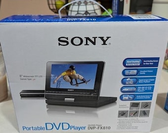 Sony Portable DVD Player Unisex OS Black DVP-FX810 8 Inch Swivel Widescreen New