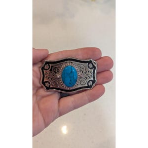Turquoise Belt Buckle Vintage - Etsy display picture 1