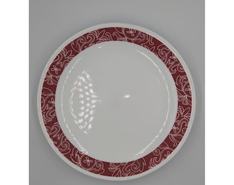Corelle Dinner Plates Vitrelle Bandhani Red 4x 10.25" Bandana Country Cowgirl