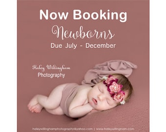 Newborn Photography Marketing Template For Facebook and Instagram