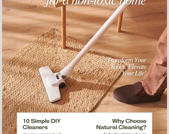 10 recetas de limpieza natural / Guía para un hogar sin tóxicos / Imprimible para hacer tú mismo / Limpieza con aceites esenciales / Bienestar y vida