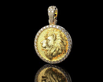 14K Yellow Gold Panther Pendant, Panther Pendant, Panther Jewelry Jungle Animal Jewelry, Gold Panther, Gold Pendant, Fierce Wild Cat Jewelry