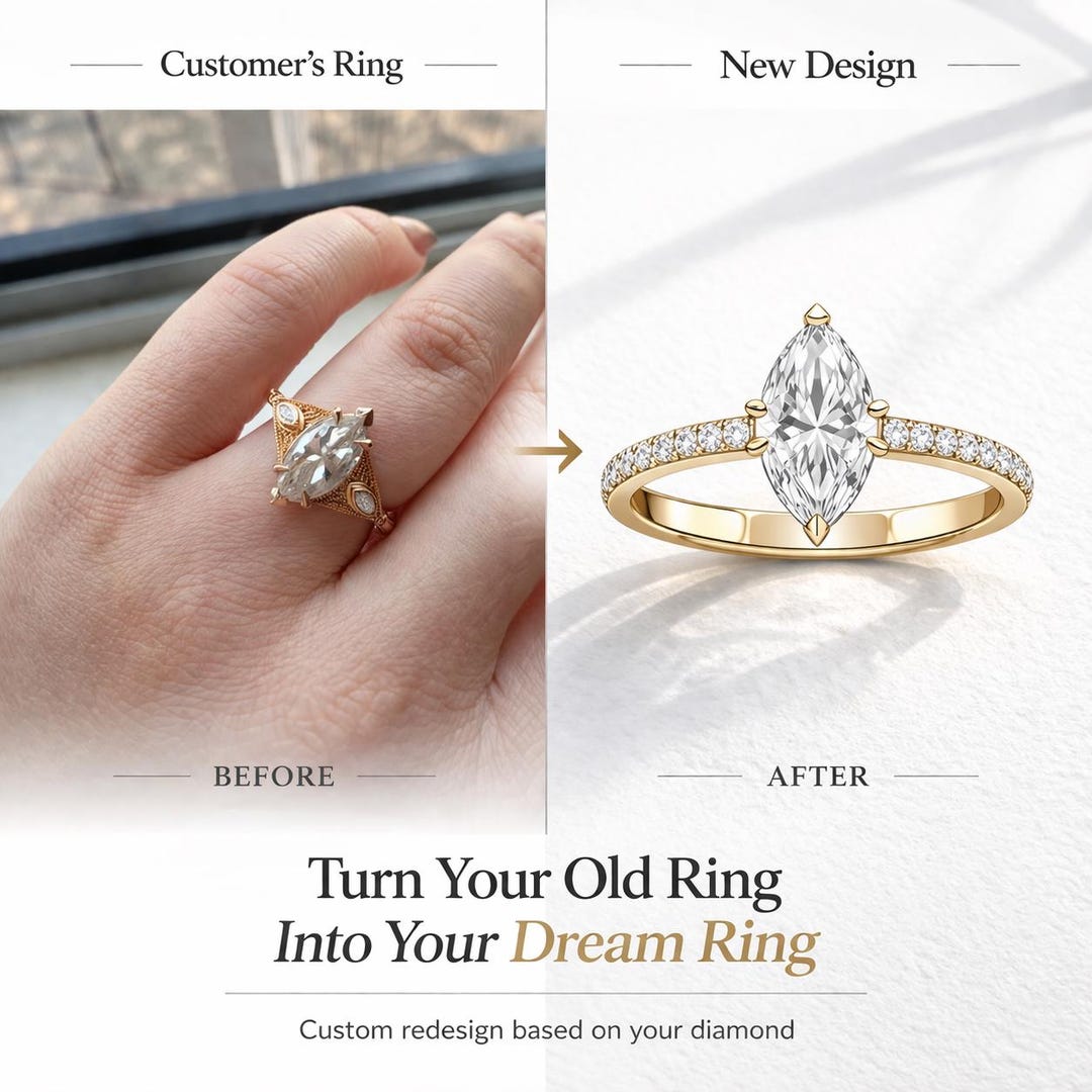 Heirloom Ring Redesign | Transform Your Old Diamond Into a New Story ...