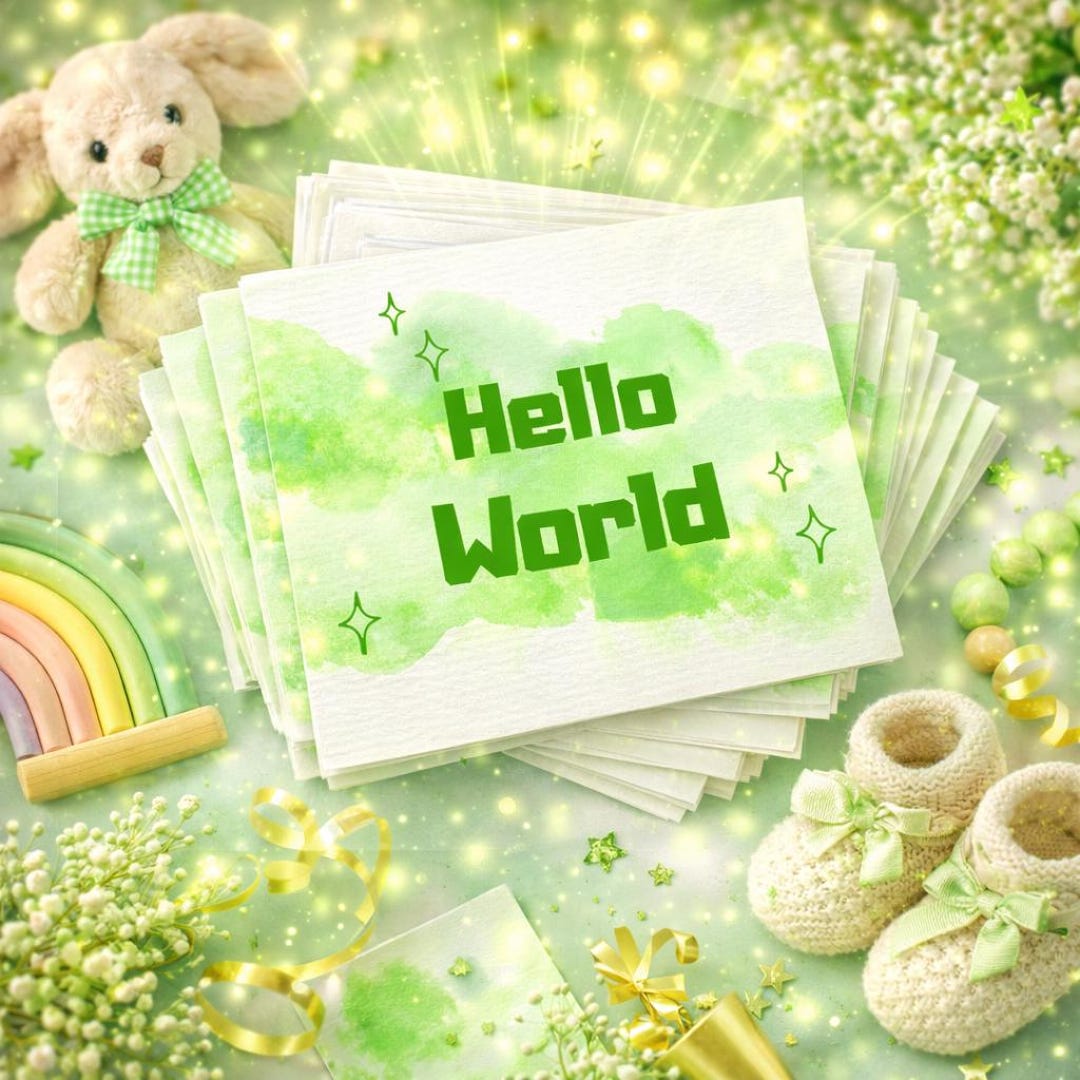 Green Baby Milestone Cards | First Year Monthly Photo Props (PDF ...