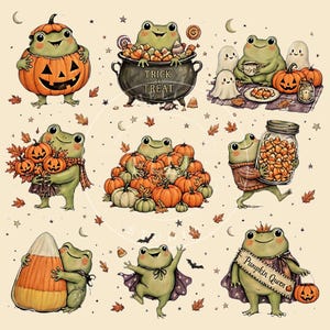 Halloween Frog Clipart PNG