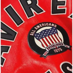 Men's AVIREX Real Bomber Varsity American Fighter Genuine Leather Jacket Gift For Him image 4