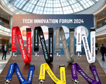 Cordones personalizados con logotipo al por mayor, correas de seguridad para el cuello con sistema de liberación rápida personalizadas para ferias comerciales, conferencias, personal de oficina, regalos promocionales al por mayor.