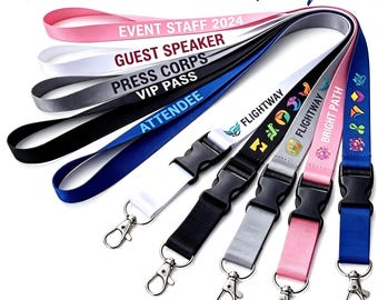 Cordón personalizado para el trabajo o para profesores, cordones personalizados con logotipo, cordones al por mayor para eventos, cordón hecho a medida, portatarjetas de identificación personalizado