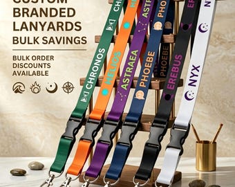 Cordón personalizado, cordón para el cuello personalizado para llaves y credenciales, cordones personalizados al por mayor, regalo personalizado para compañeros de trabajo o profesores, cordón para eventos.