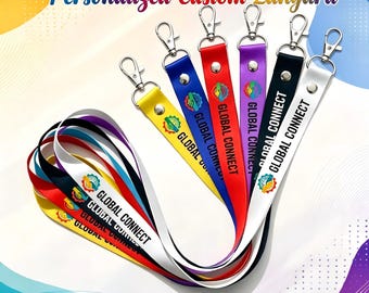 Cordones personalizados para cruceros, ideales para días de navegación. Cordón personalizado para sujetar la tarjeta de identificación del barco. Regalo personalizado para cruceros en vacaciones grupales.
