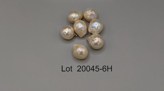 Lot De 5 Perles De Culture Baroques D'eau Douce - Très Grandes - Modèle N-06 - Occasion