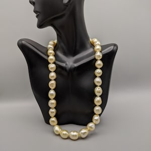 Large South Sea Cultured Baroque Pearl Necklace, Natural Champagne Color, 12 x 12.5mm - Over 18 Inches in Length, 31 PCS PearlExporting