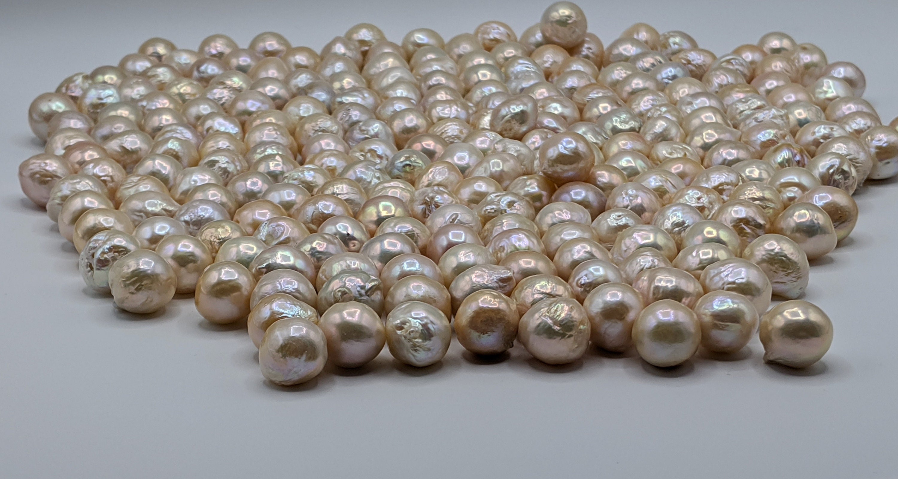 Loose Freshwater Pearls 14 Mm X 13 Mm - High Luster Large Baroque Pearl ...