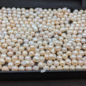 Grote losse zoetwaterparel ten minste 13 mm x 14 mm - hoge glans barok, ongeboord - grote barokparels - voor de ontwerper in jou