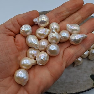 Loose Pearls Freshwater Pearls- 16 mm Diameter or Larger - High Luster Baroque Pearls - Undrilled - PearExporting Free Shipping