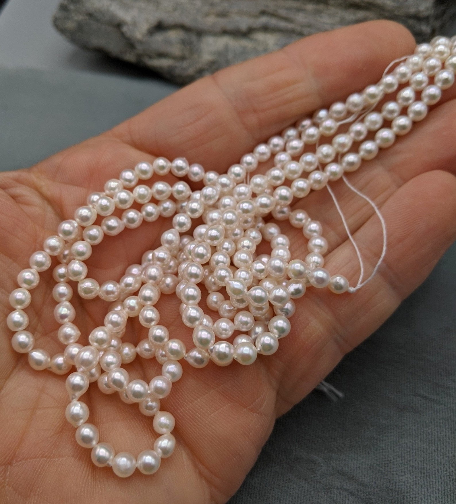 Cultured Pearls Japanese Akoya Saltwater Pearl Strands - Etsy