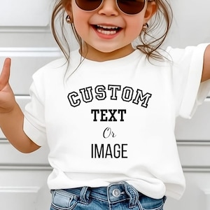 Personalized Text Youth Shirt, Custom Toddler Tee, Your Image Youth, Your Text Youth Shirts, Customized Text Youth Shirt, Custom Youth Shirt
