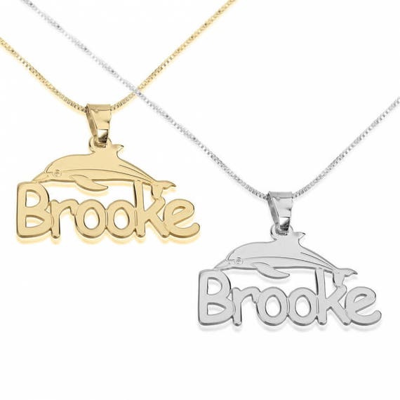 etsy child name necklace