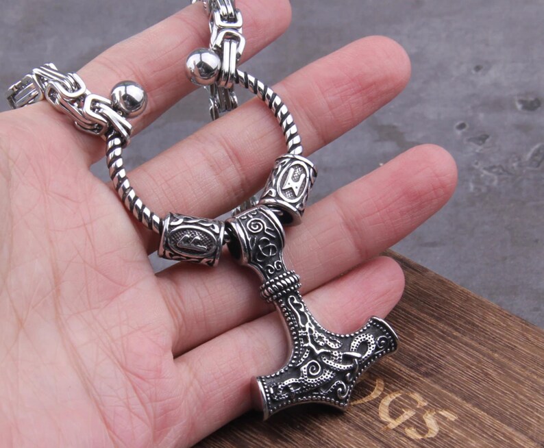 Anchor Viking necklace Norse Viking Viking Necklace  Anchor image 1