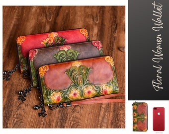 Yunshm Pink Flower Pattern Vector Image Customized Retro Leather Cute Classic Floral Coin Purse Clutch Pouch Wallet For Girls And Womens Yunshm Pink Flower Pattern Vector Image Customized Retro Leather Cute Classic Floral Coin Purse Clutch Pouch Wallet For Girls And Womens