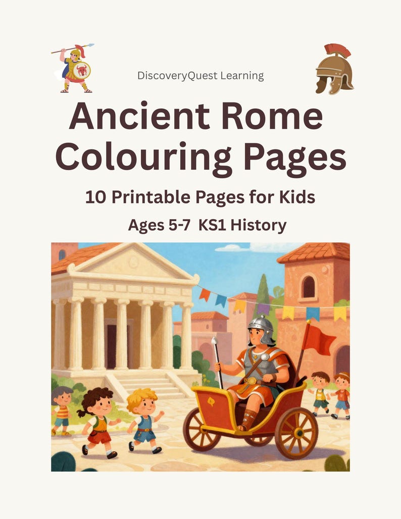 Ancient Rome Colouring Pages for Kids | KS1 History Printable Activity ...
