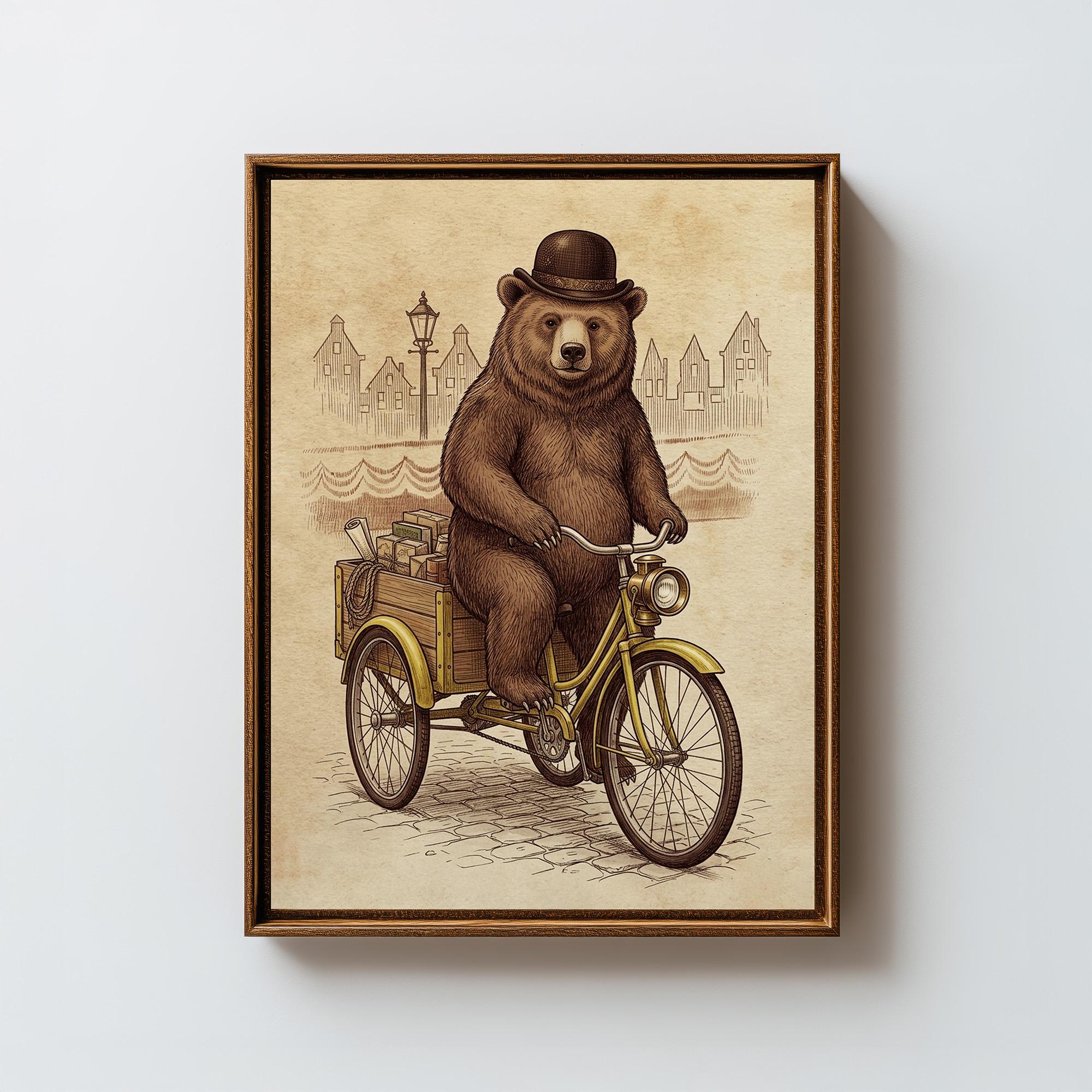 Bear on Tricycle - Etsy