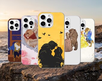 Skönheten och odjuret telefonskal Tale Cover för iPhone 17Pro, 16, 15, 14, 13, 12, Samsung S26, S25, S24, S23Fe, A16, A56, Pixel 10, 9Pro