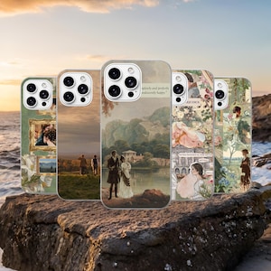 Pride and Prejudice Jane Austen-telefoonhoesje, TPU-gelhoes voor iPhone, Samsung, Pixel