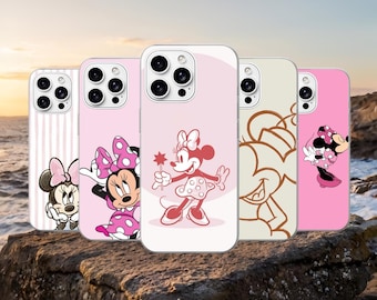 Minnie Mouse Mickey Phone Case, TPU Gel Cover For iPhone, Samsung, Pixel
