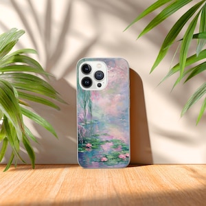 Monet Impressionism Painting Phone Case, TPU Gel Cover For iPhone, Samsung, Pixel image 8