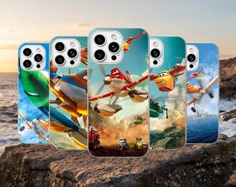Disney Planes mobilskal Pixar-fodral för iPhone 17Pro, 16, 15, 14, 13, 12, Samsung S26, S25, S24, S23Fe, A16, A56, Pixel 10, 9Pro