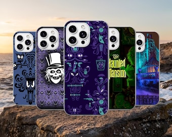 Disney-telefonskal med The Haunted Mansion till iPhone 17Pro, 16, 15, 14, 13, 12, Samsung S26, S25, S24, S23Fe, A16, A56, Pixel 10, 9Pro