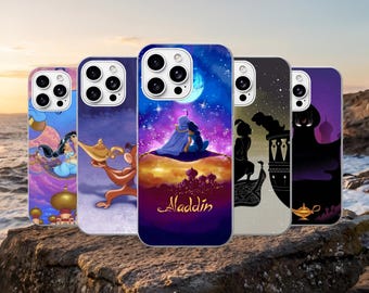 Aladdin Disney mobilskal, TPU gelskydd för iPhone, Samsung, Pixel