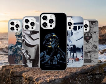 Darth Vader mobilskal Star Wars-fodral för iPhone 17Pro, 16, 15, 14, 13, 12, Samsung S26, S25, S24, S23Fe, A16, A56, Pixel 10, 9Pro