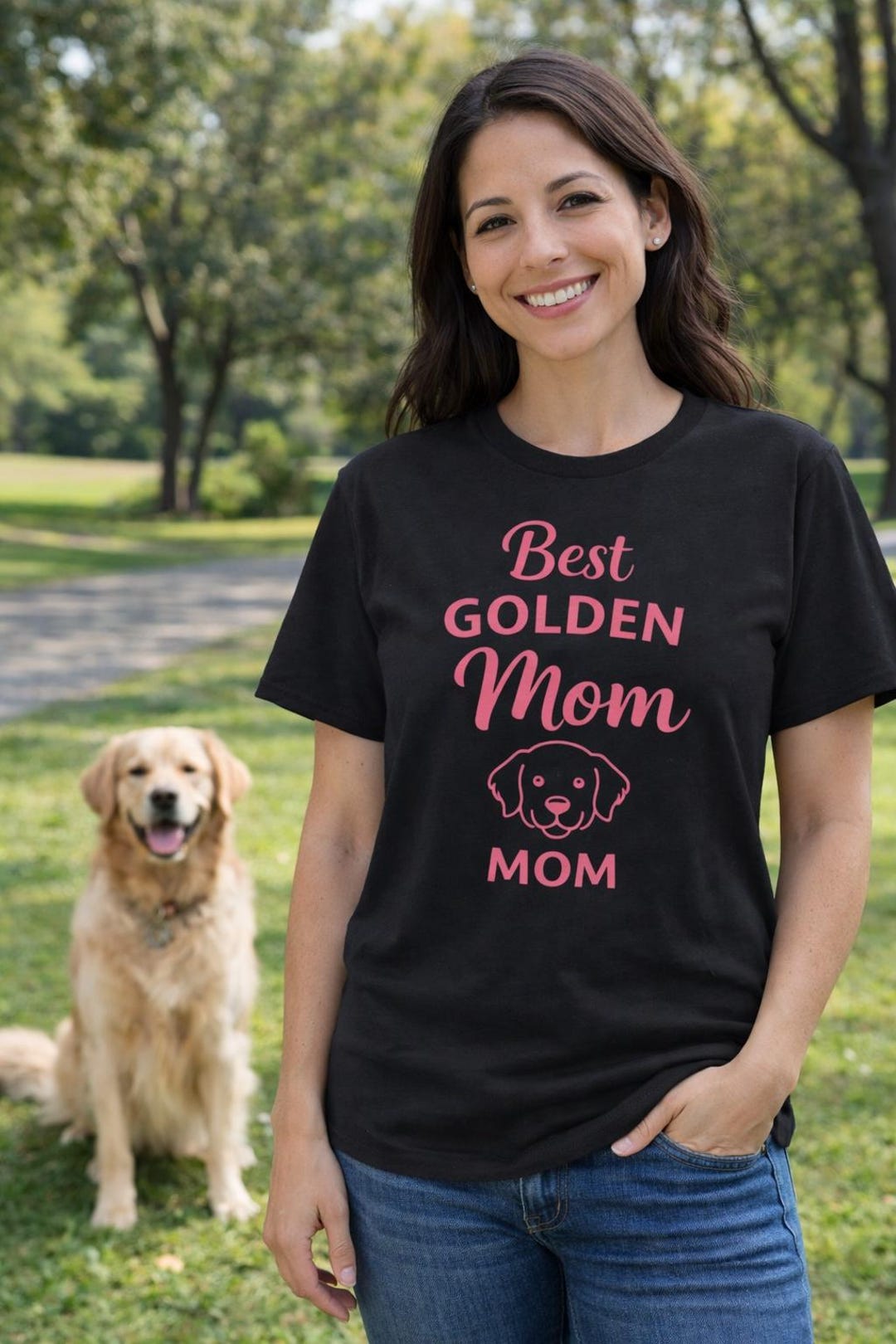 Golden Retriever Mom Shirt, Dog Mom Gift, Best Golden Mom Ever T Shirt ...