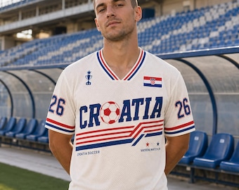 Camiseta de fútbol de Croacia, camiseta de fútbol con nombre y número personalizados, equipación de aficionado de Vatreni