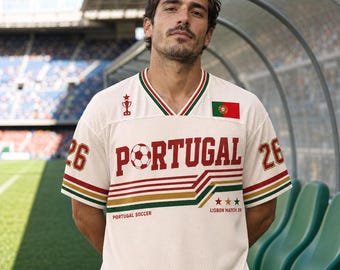 Portugal Soccer Jersey, Lisbon Match 26 Supporter Top