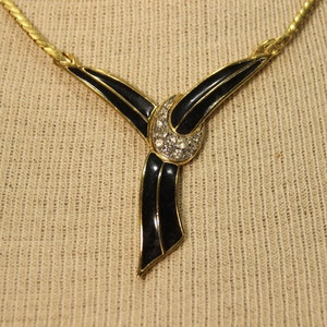 Vintage Art Deco Revival, Necklace, 1960s, Stamped Trifari, Jewelry, Wedding, Mother of the Bride, Gift, Valentine&#39;s Day, Rhinestones