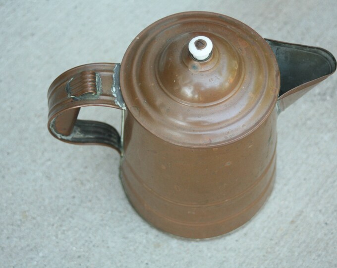 Vintage Copper Kettle, Wood Burning Stove, Home Decor, Weather, Tea