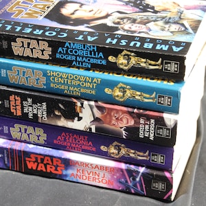 5, Vintage, Star Wars, Science Fiction, Sci Fi, 1990&#39;s Paperbook, Classic Books, Old Books, Library, Winter Reading, Christmas Gift