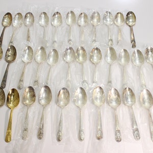 SALE - Set of 35, Presidential Spoons, International Silver, Spoons, Collectable Spoons, Christmas Gift, Silver Plated, Old Spoons 1970s